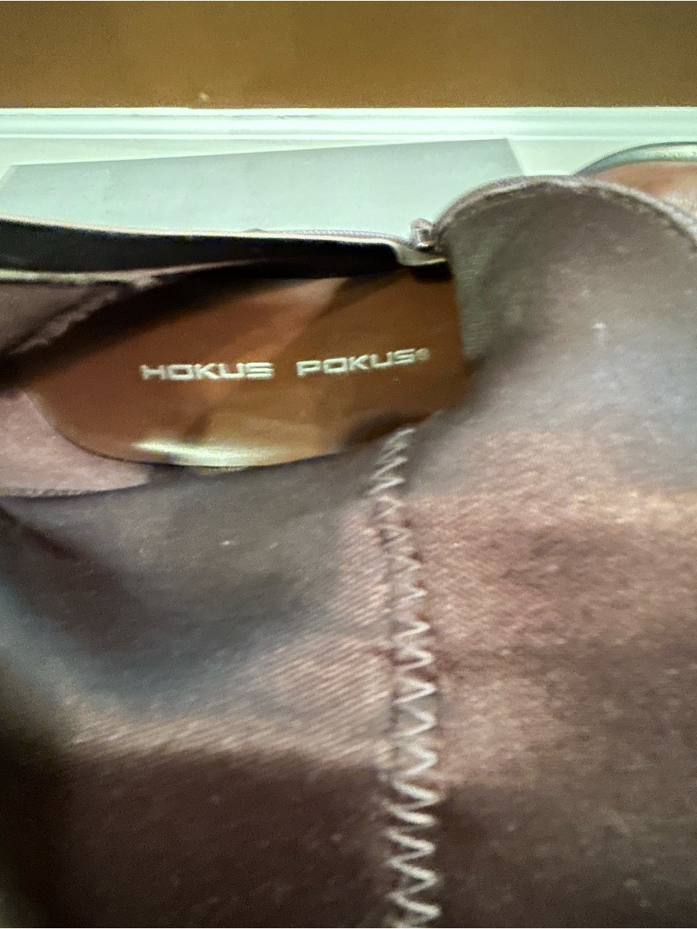 Hocus Pocus Brown Knee HIgh Square Toe Block Heel Boots NEW Size 8-1/2 M - Picture 10 of 10